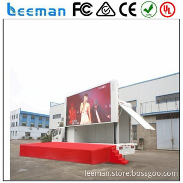 full color led billboard display Leeman 2015 flexible advertising truck led display